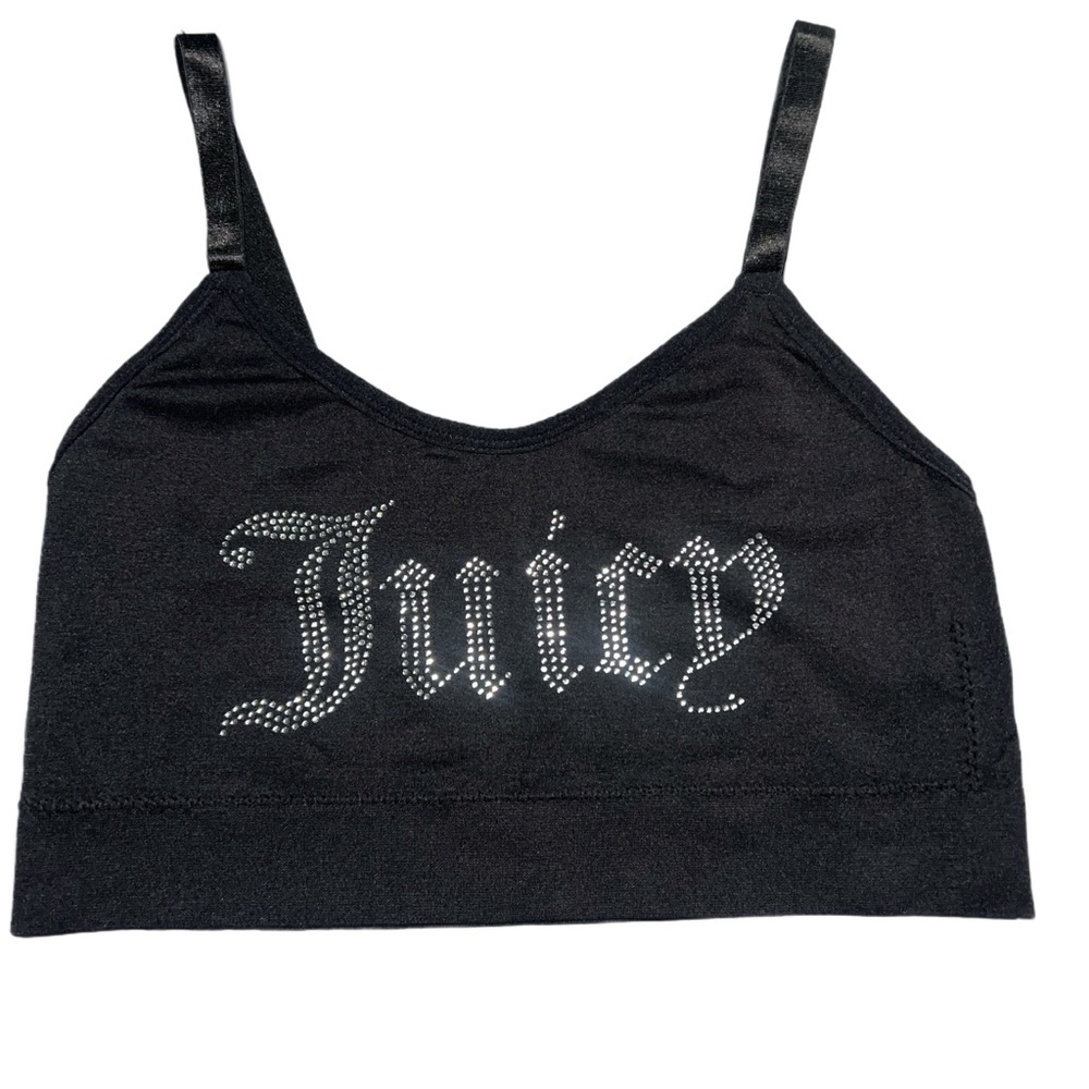 Juicy Couture Black Rhinestone Bralette